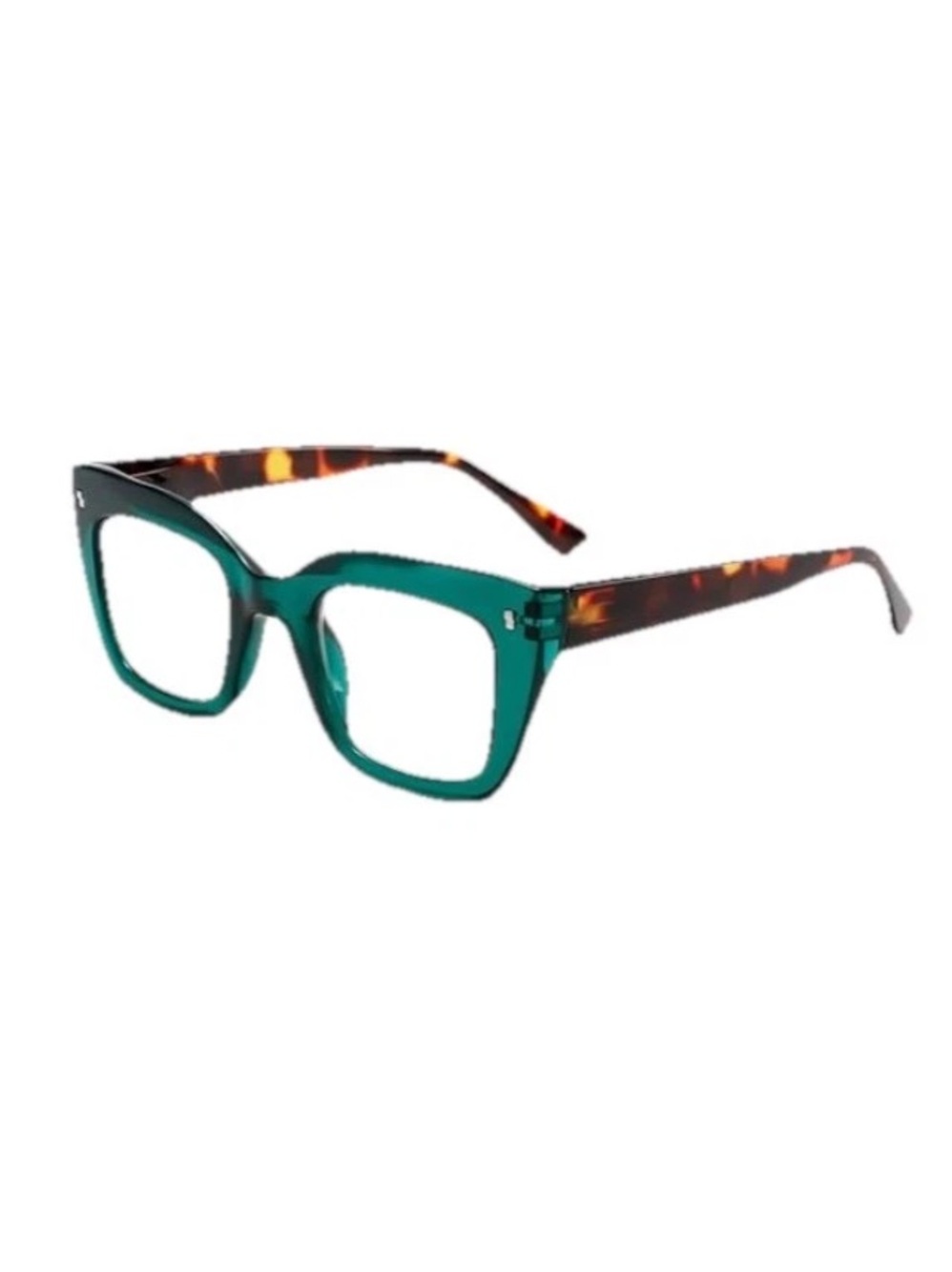 Oversized Thick Green Women’s Reading Glasses Large Square Readers New Model 3.0